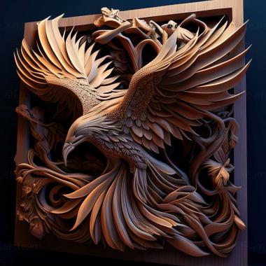 3D model phoenix (STL)